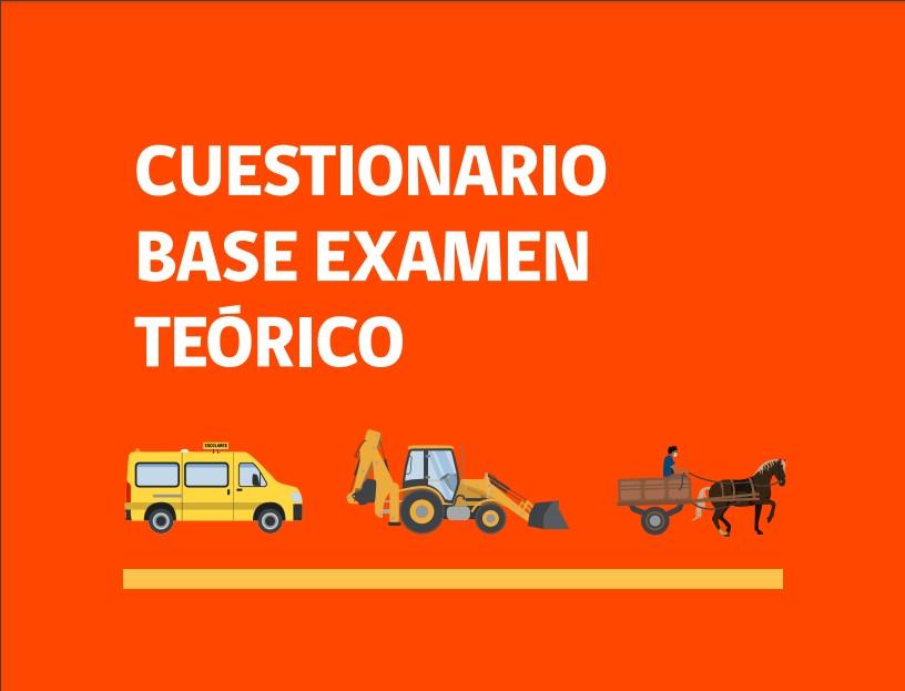 Cuestionario del nuevo conductor CLASE B